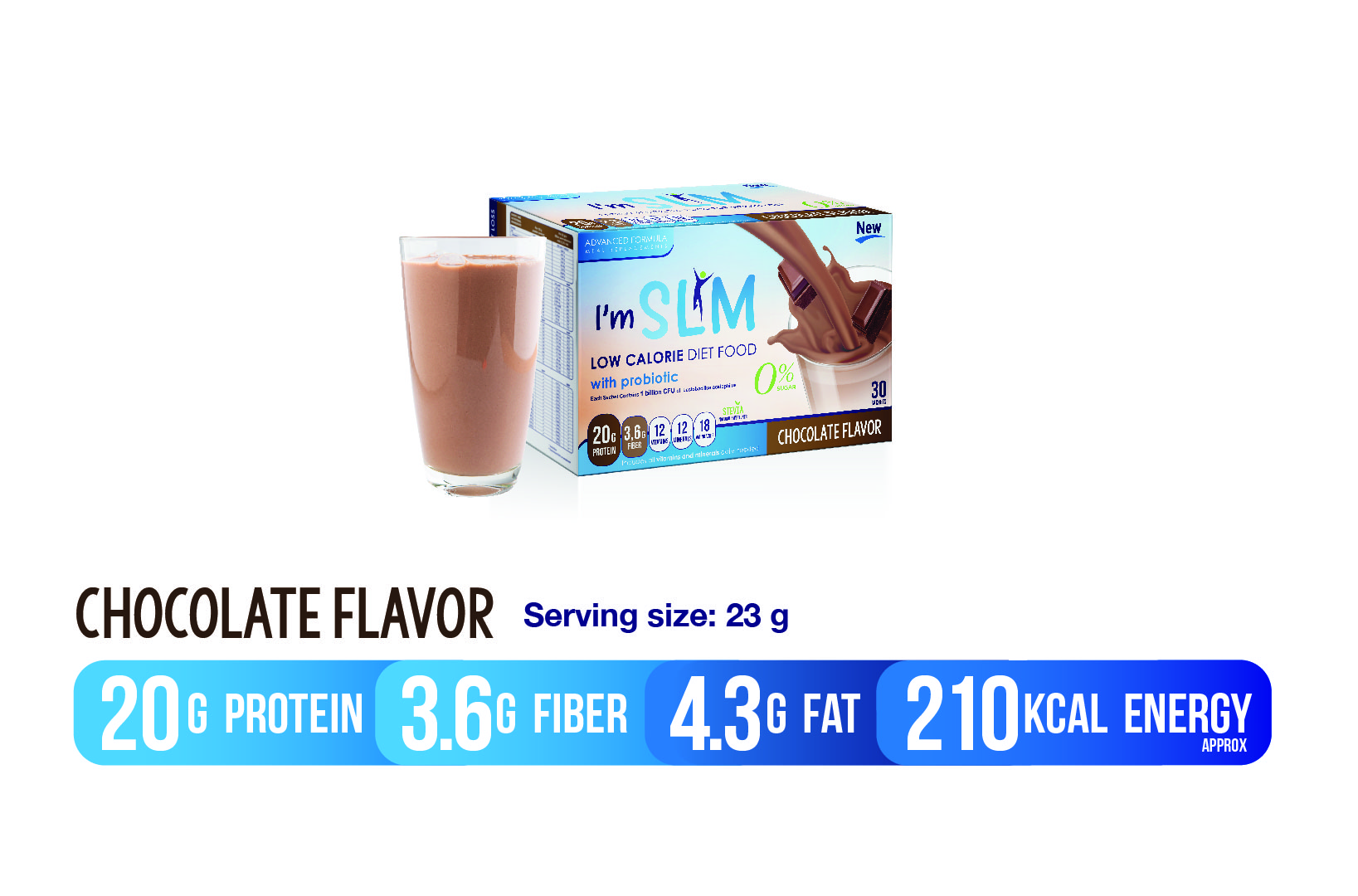 LOW CALORIE DIET MEAL ( CHOCOLATE FLAVOR )