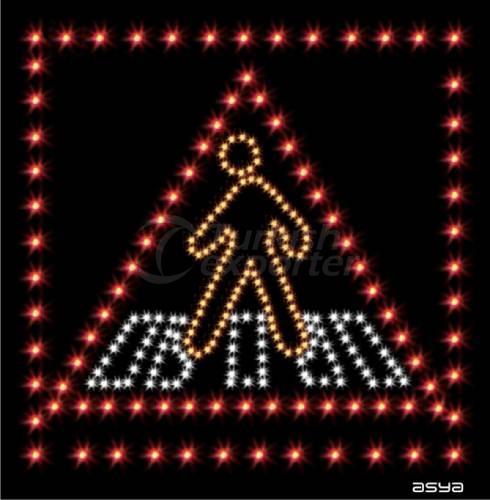 Pedestrian Crossing Sign B-14a LS-057