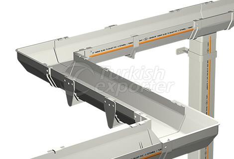 Decorative Rain Gutter and Fittings