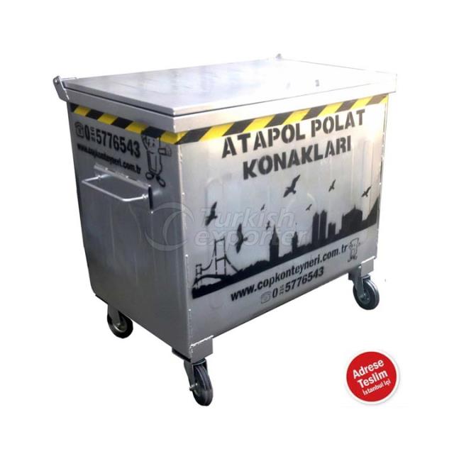 Galvanized Waste Container