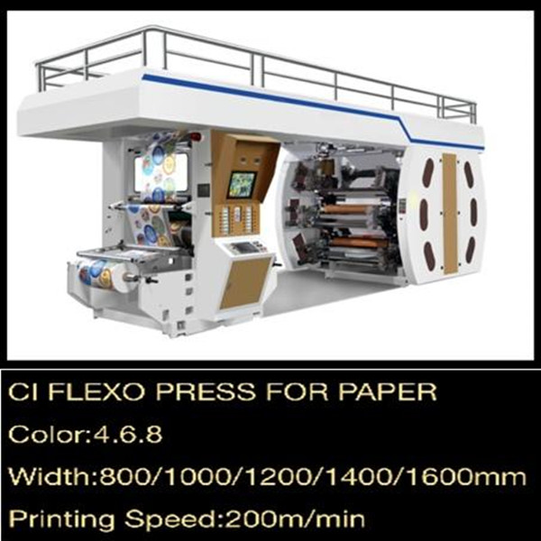 Flexographic printing machine