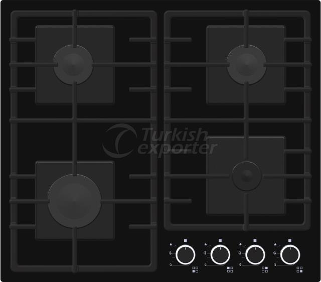 Table de cuisson en verre noir de type R