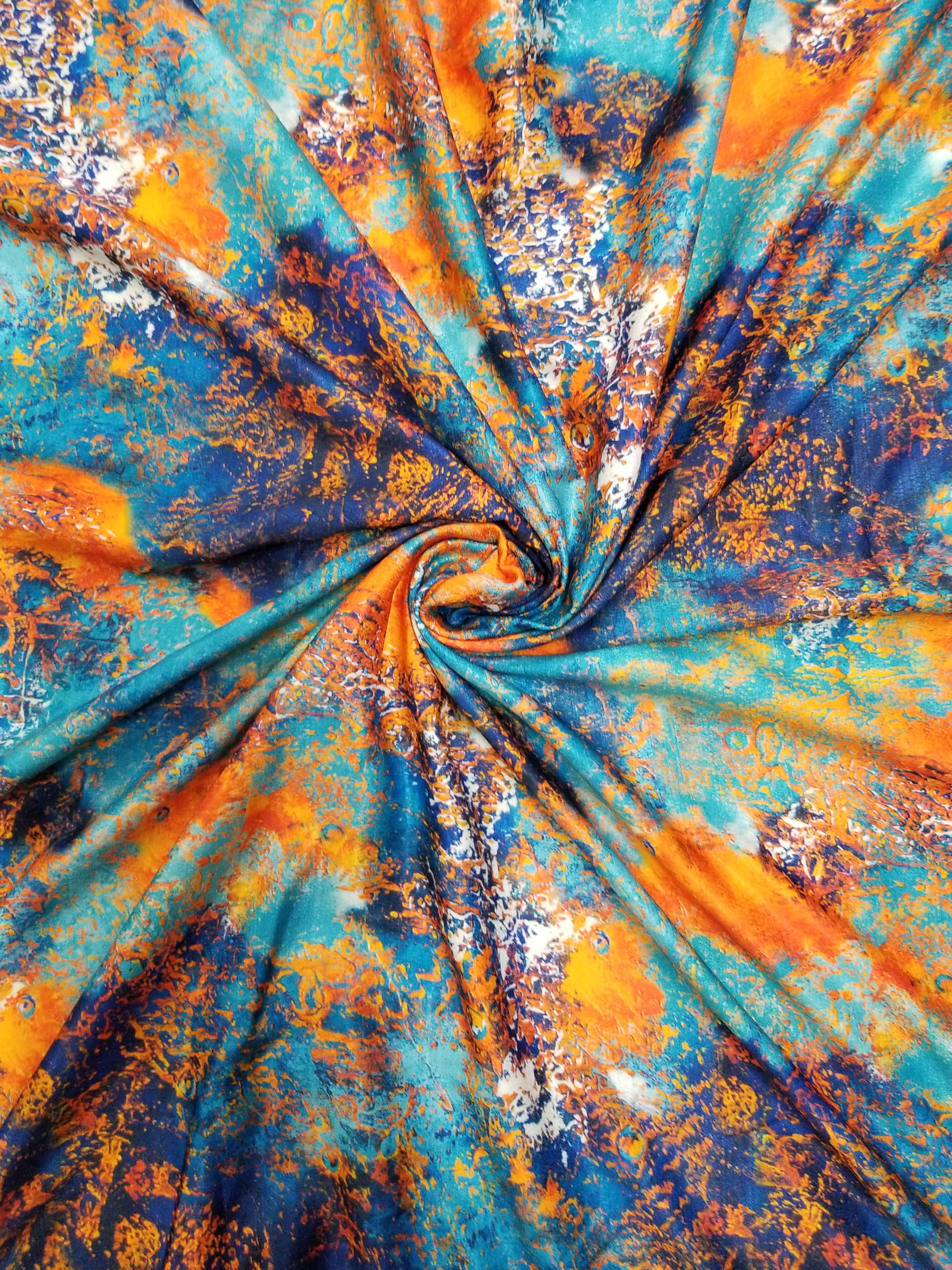 DA1261 Khadi Rayon SIlk Digital Print Fabric