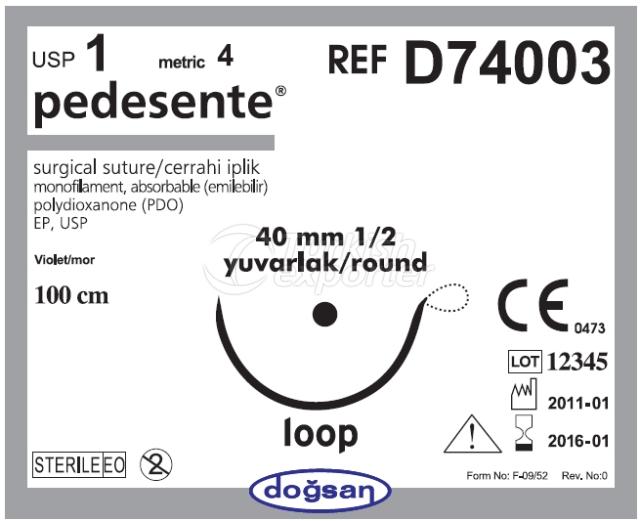 Sutures résorbables D74003