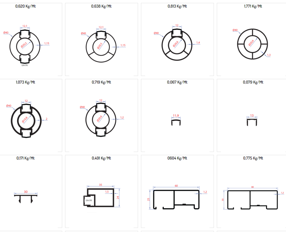 Handrail Profiles 