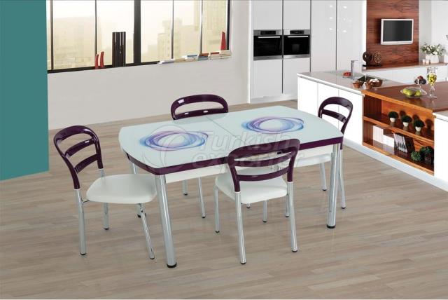 Conjunto de mesa e cadeira