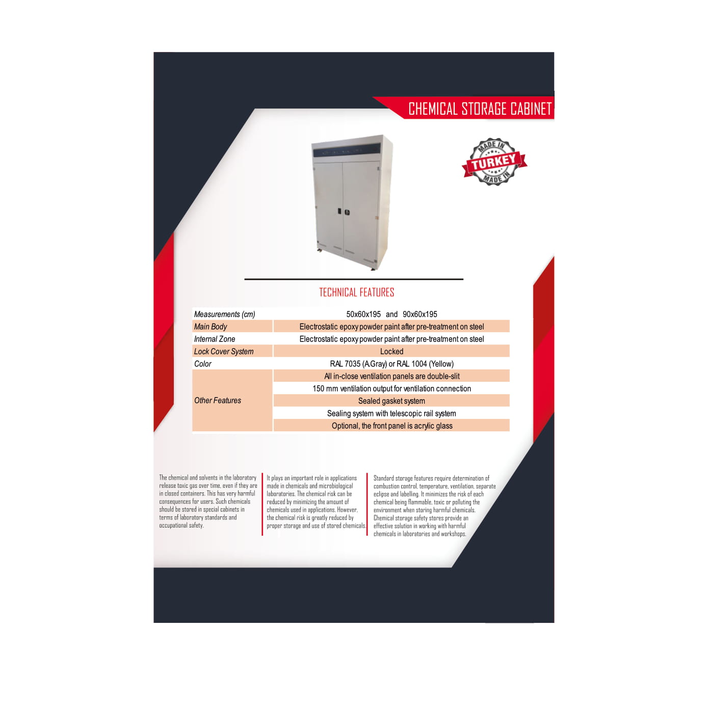 CHEMICAL STORAGE CABINET