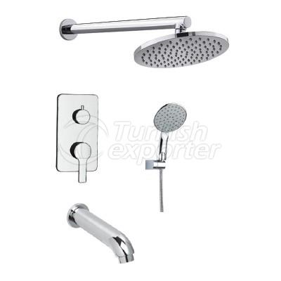 Set de douche encastré