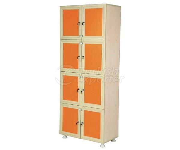 Gabinetes con ocho cajas Ed02