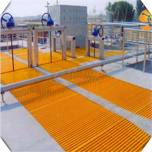 FRP grating fiber reinforced panel