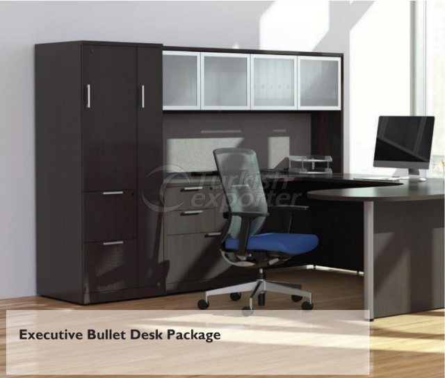 Workstations Executive Bullet Desk Package