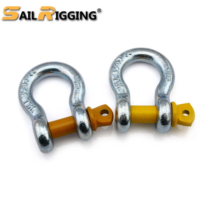 Heavy Duty U.S. Type Galvanized Steel Forged Screw Pin Anchor Bow Lifting Marine Rigging Shackle 5/8