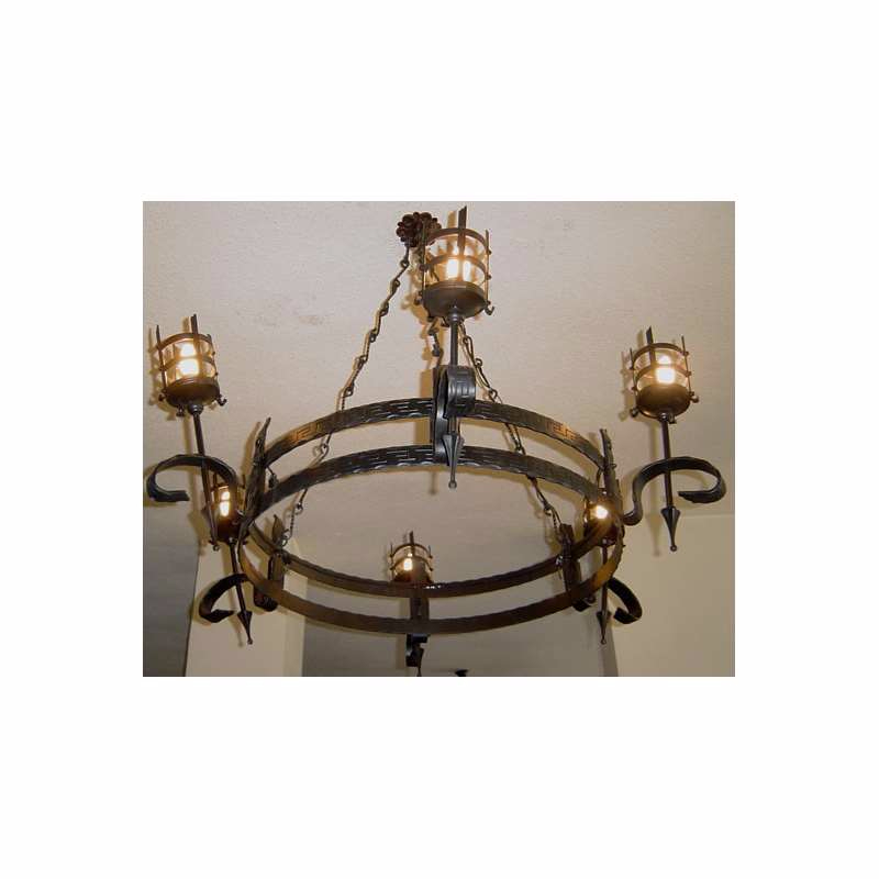 Wrough Iron Chandelier