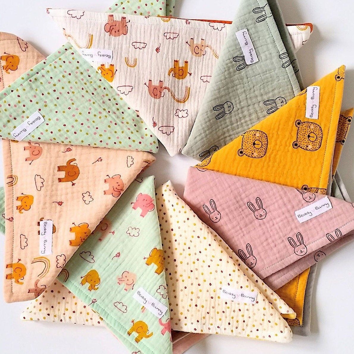 Baby Cotton Muslin Burp Cloths