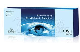 Hyaluronic Acid gel for eye surgery viscoelastic