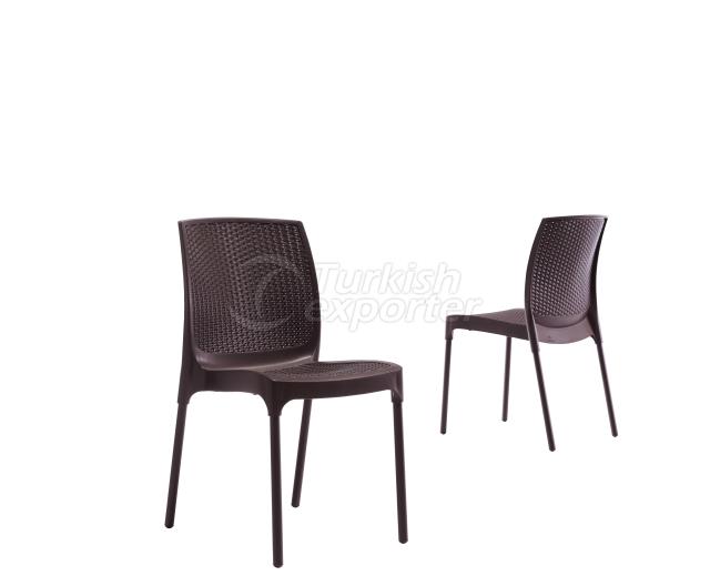 Sunny Rattan Chair Brown