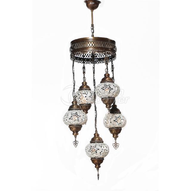 No2 Mosaic 5in1 Chandelier