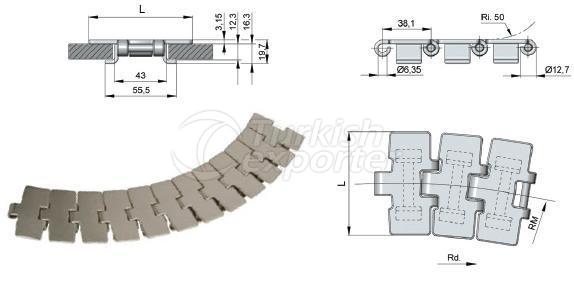 Plate Chains For Curved Conveyors