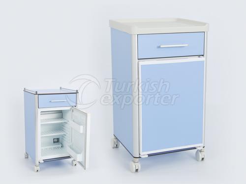 Armoire latérale de lit Compact avec réfrigérateur