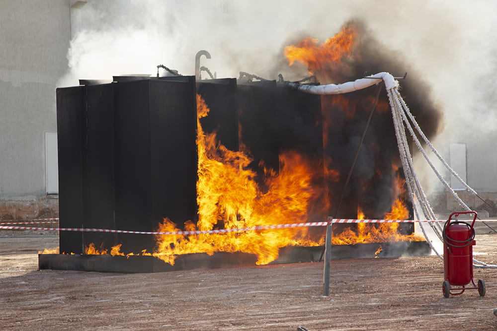 TANQUES ARMADUROS RESISTENTES AL FUEGO