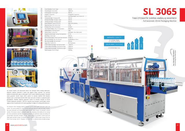 Emballage rétractable entièrement automatique