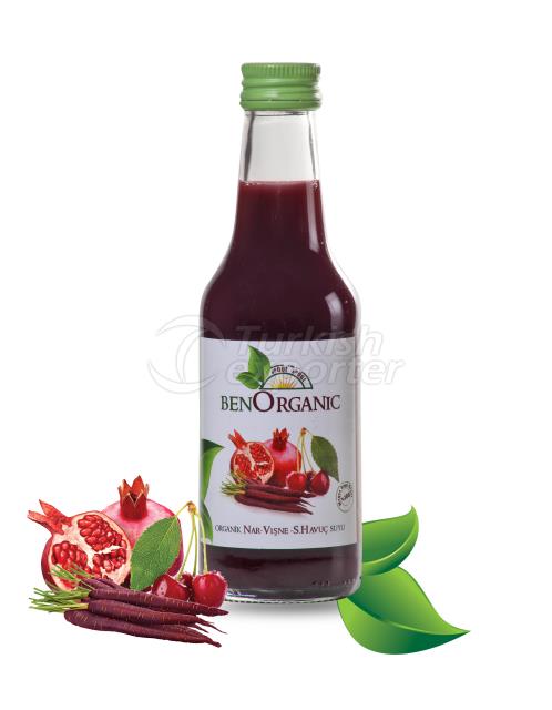 Pomegranate-Cherry-Carrot Juice