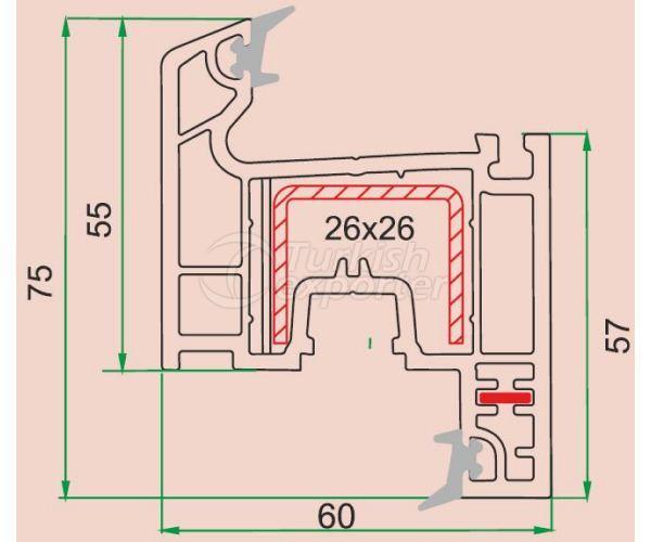 Sash Profile K6004