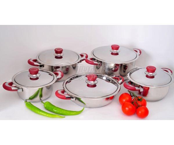 10 Pieces Steel Cookware Sets