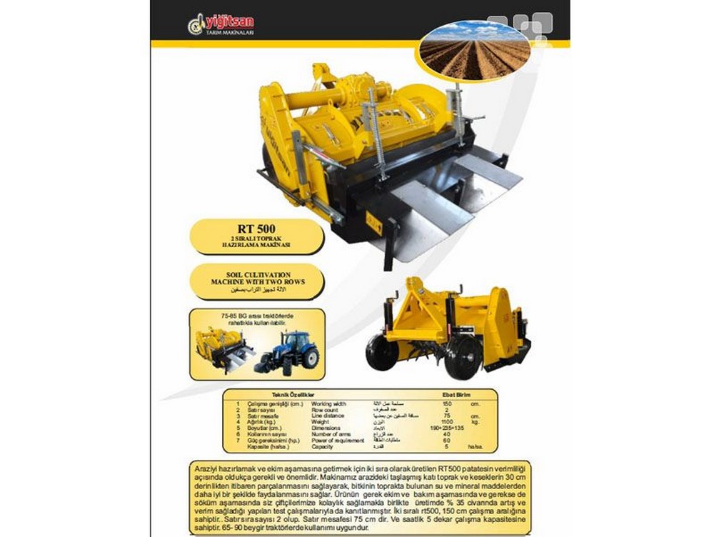 Soil Preparation Machinery Yrt500