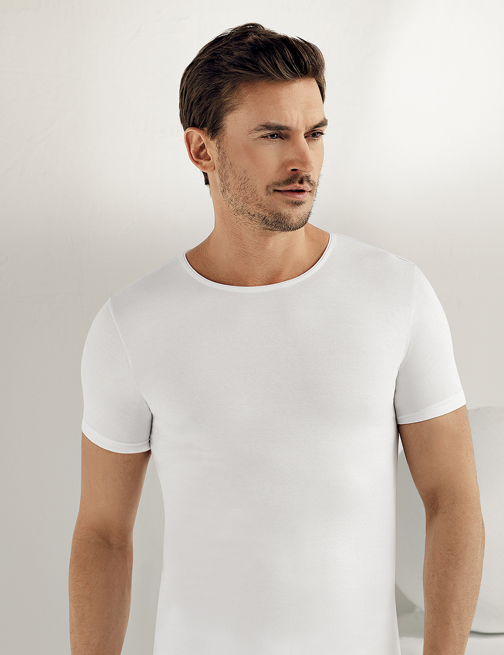 Sahinler Short Sleeve Combed Cotton Tank Top ME068