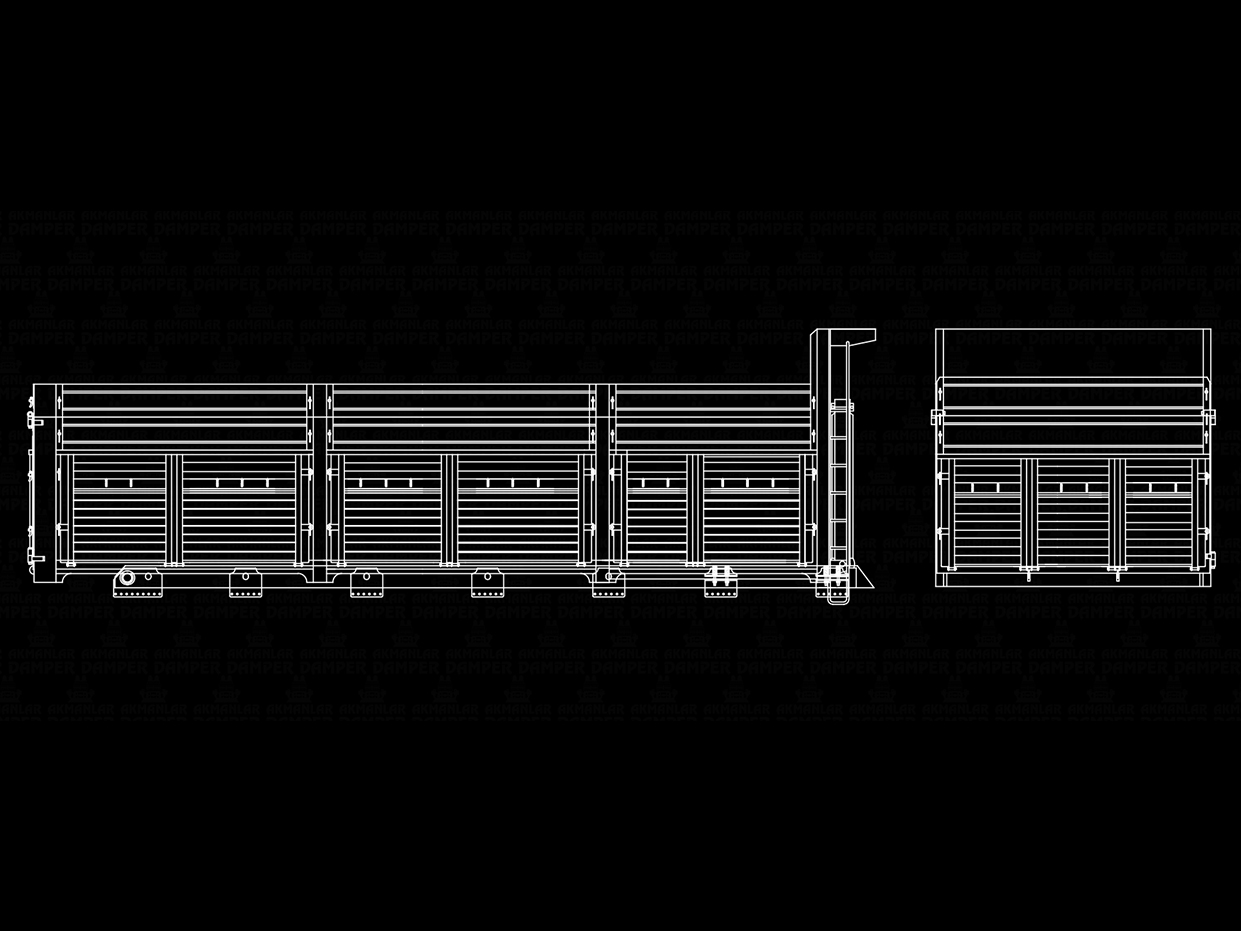 8x2 Kapaklı Damper