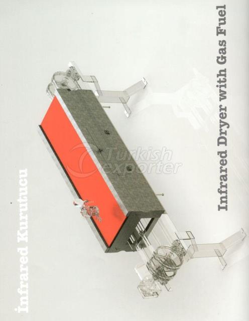 Infrared dryer with gas fuel