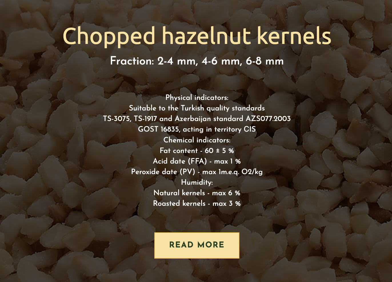 Chopped Hazelnut