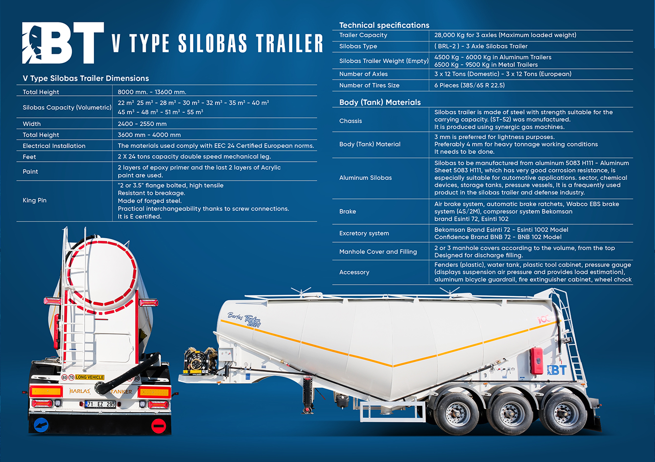 V Type Silo Trailer