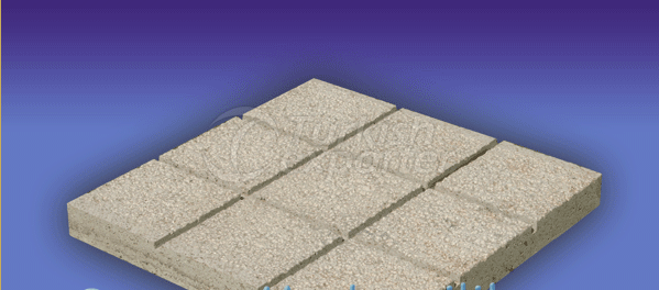 Andezit Döşeme Kaplaması Burçlu (4x30x30)