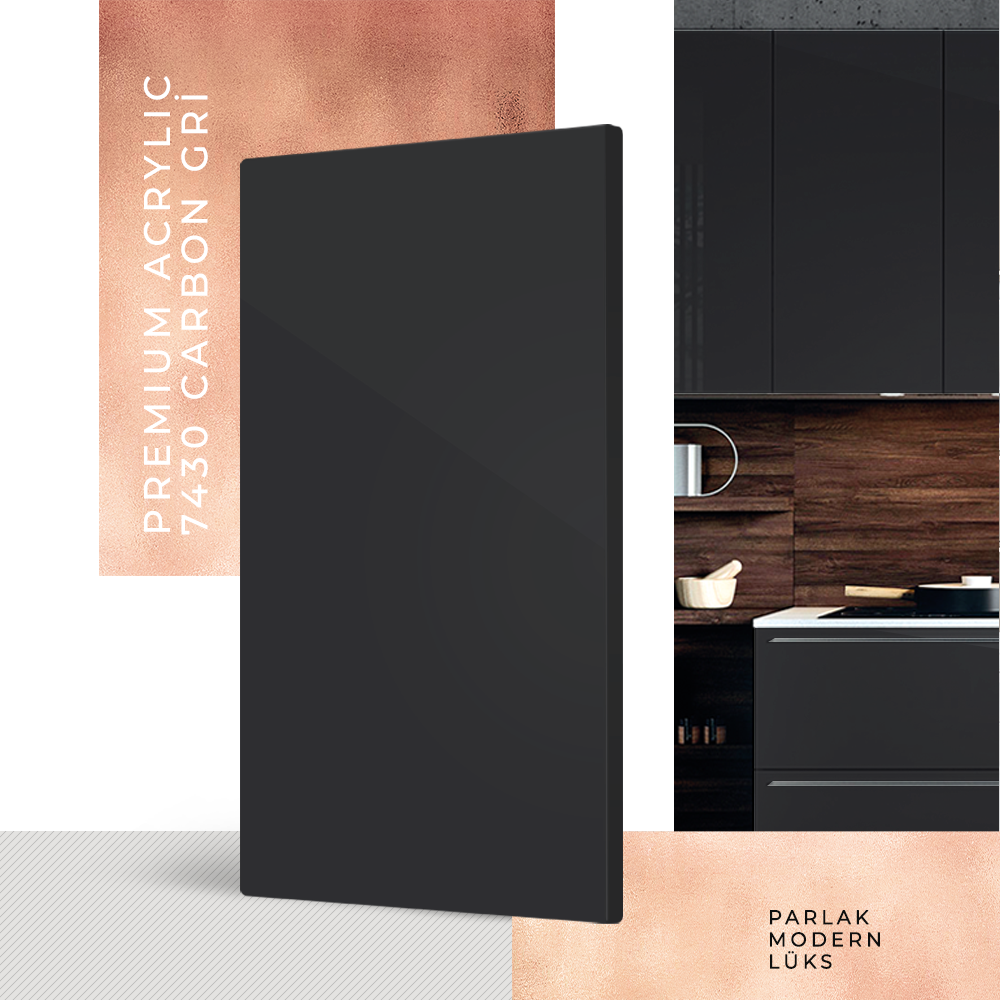 PANNEAU MDF GRIS CARBONE