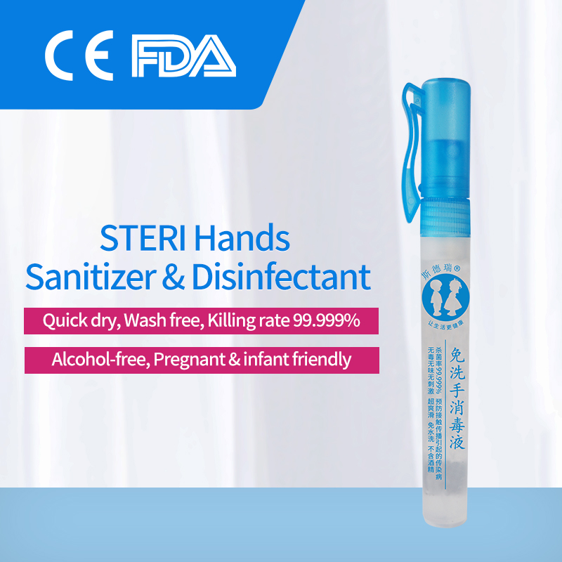 10ml portable alcohol-free hand sanitizer