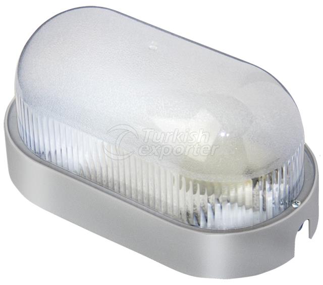 Овальный свет - серый