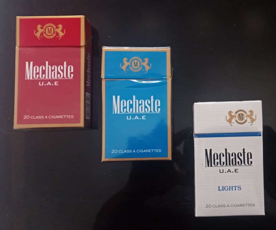 Tobacco Cigarette (MECHASTE U.A.E Red,Blue,Lights)