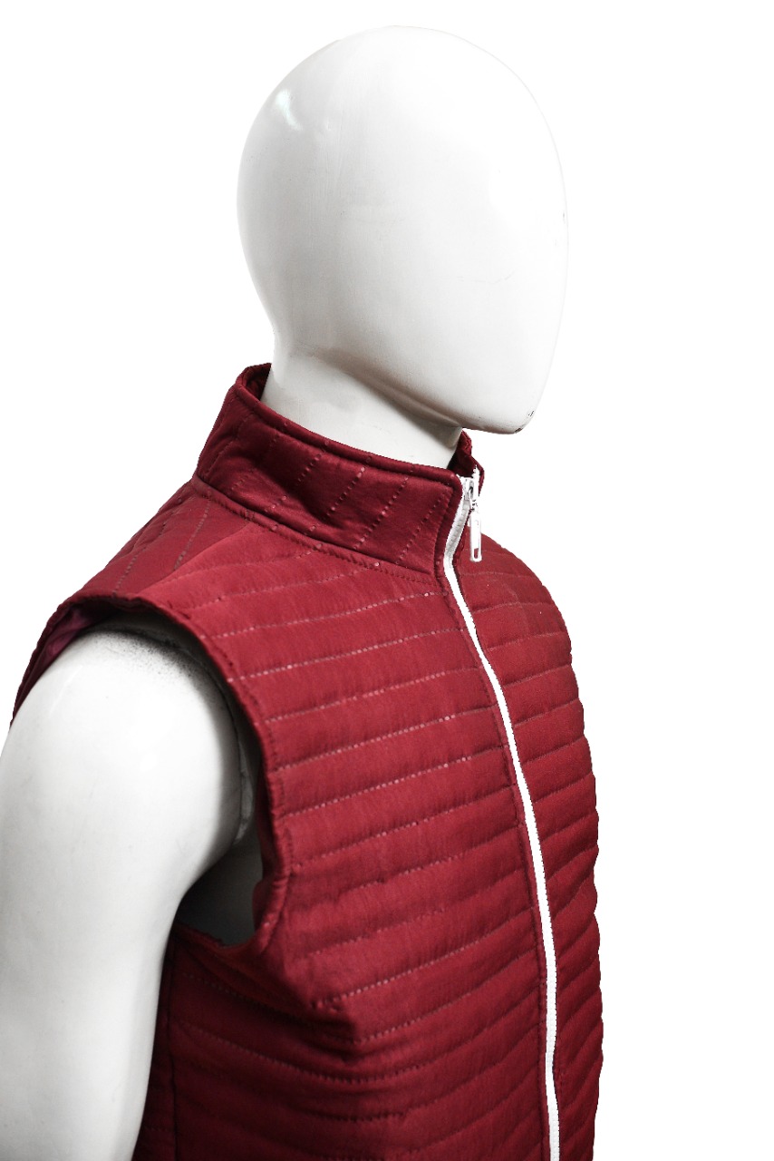 Laser Gillet Fluffy Puffer Sleeveless Men Jacket