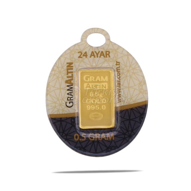 0,5 gr 24 Ayar Gram Külçe Altın