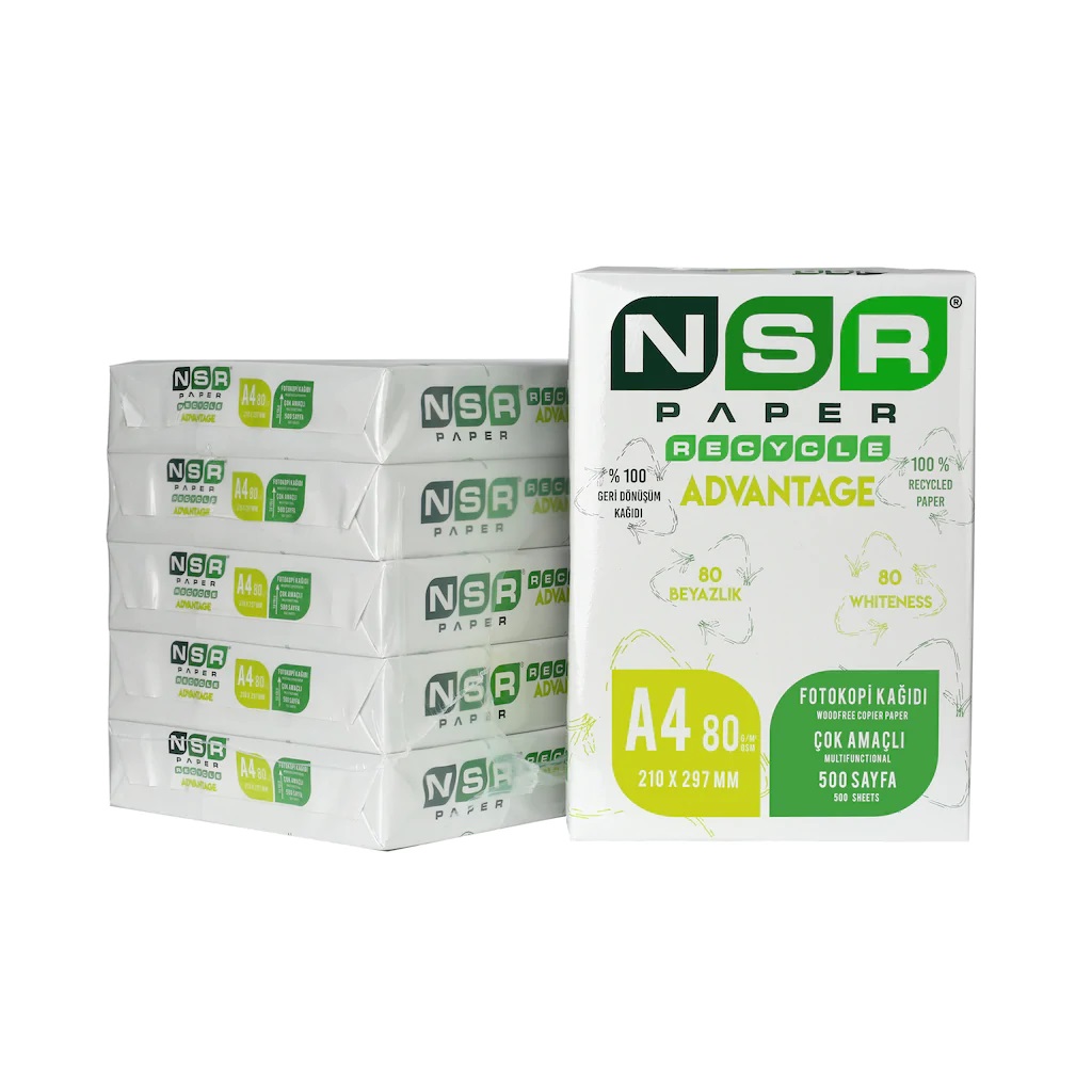 NSR PAPER RECYCLE ADVANTAGE ISO 80/CIE 85 WHITENESS 80GSM