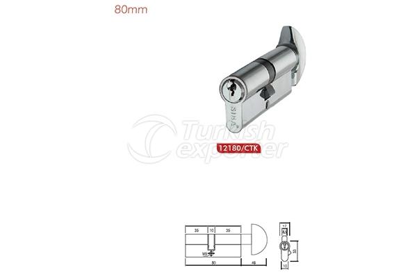 Brass Normal Key Cylinders 80mm