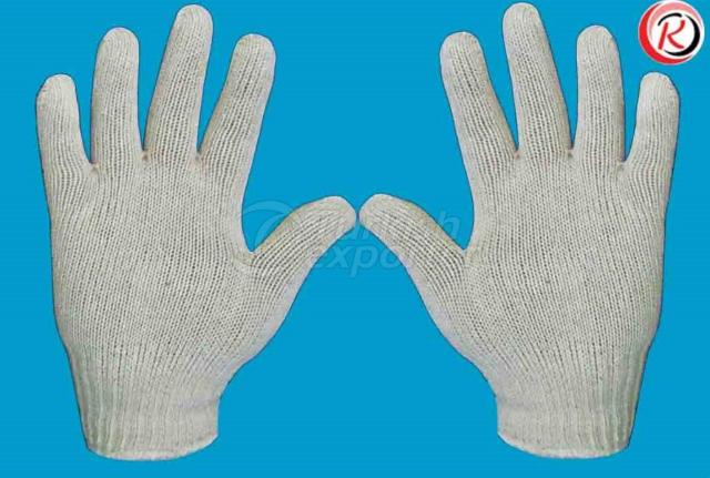 Raw Knitted Work Gloves