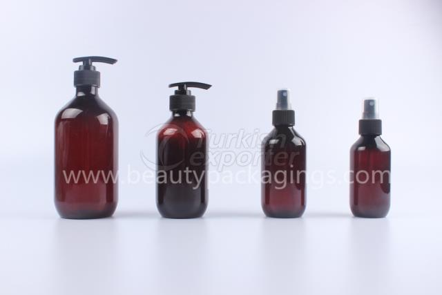 200ml Amber Round Lotion Bottle