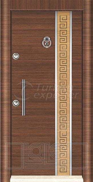 Steel Door Surfaces - Bergama Walnut L201