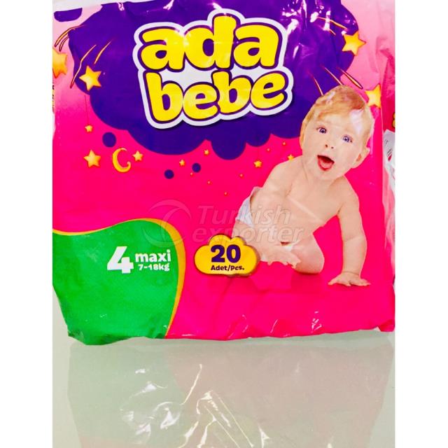 Há um fralda de bebê