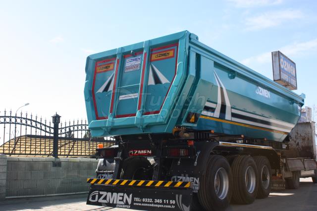 Semi Pipe Tipper Semi Trailer DHM24