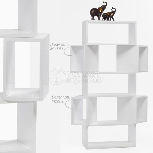 Box Bookshelf White