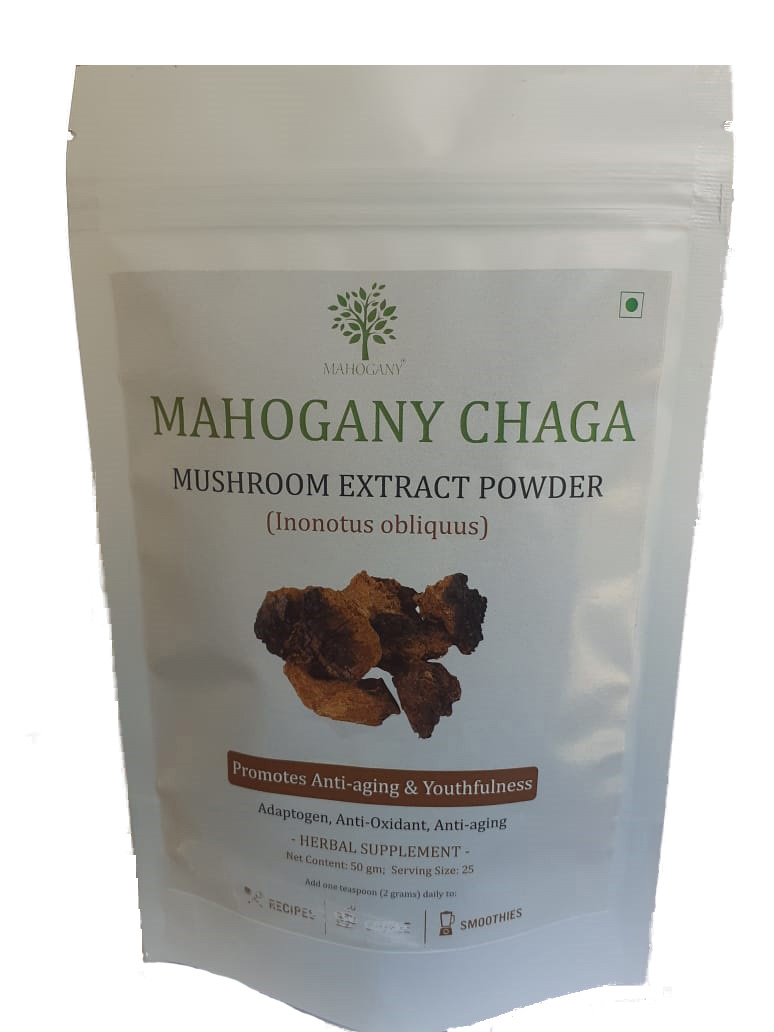 Chaga (Inonotus obliquus) Mushroom Extract Powder and Capsules